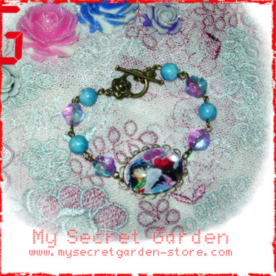 Inuyasha 犬夜叉 anime Cabochon Bronze Bracelet  Inuyasha 犬夜叉 anime Cabochon Bronze Bracelet